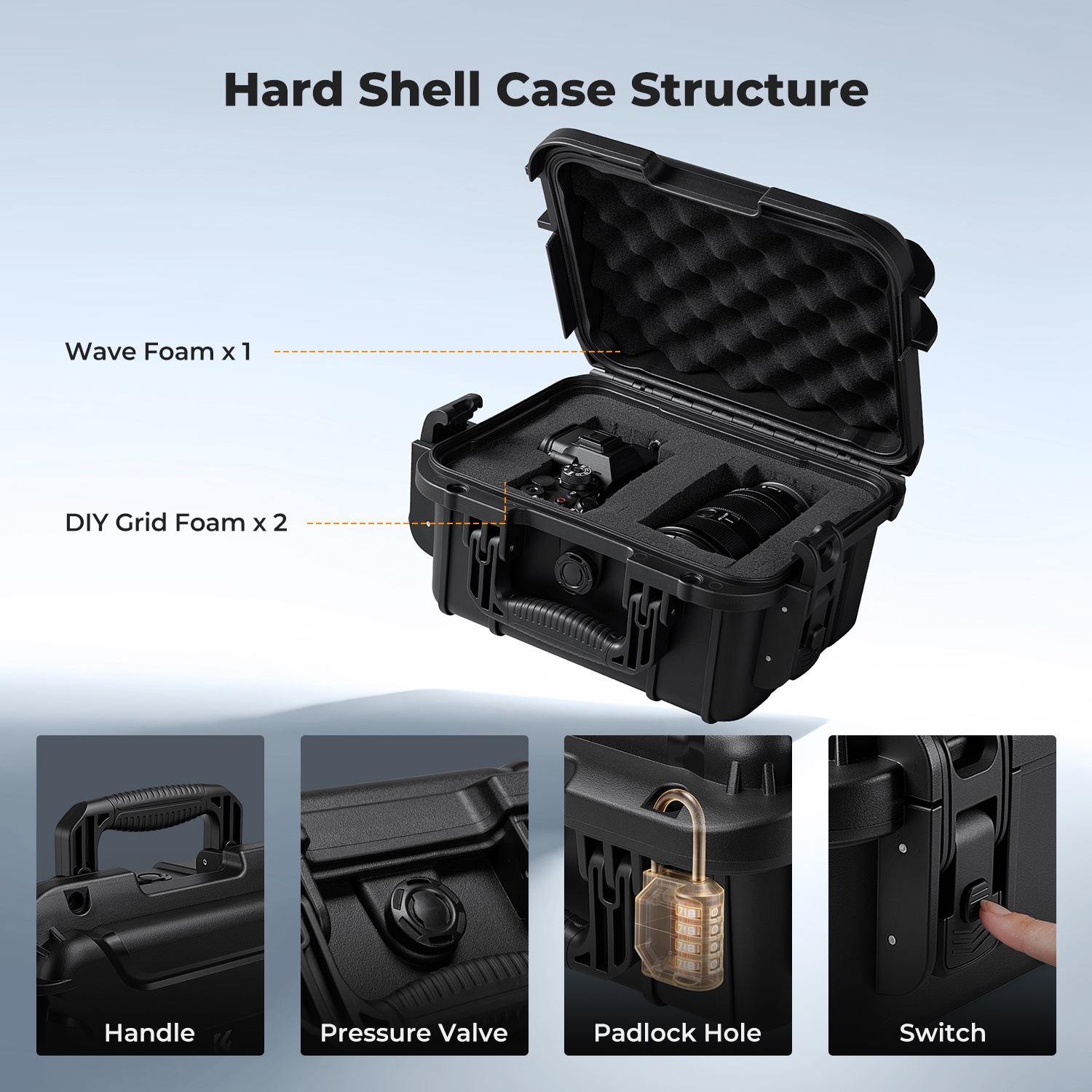 Valigia rigida impermeabile K& - Drone Camera Case recensione e prezzo